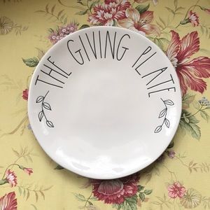 Rae Dunn The Giving Plate NWT